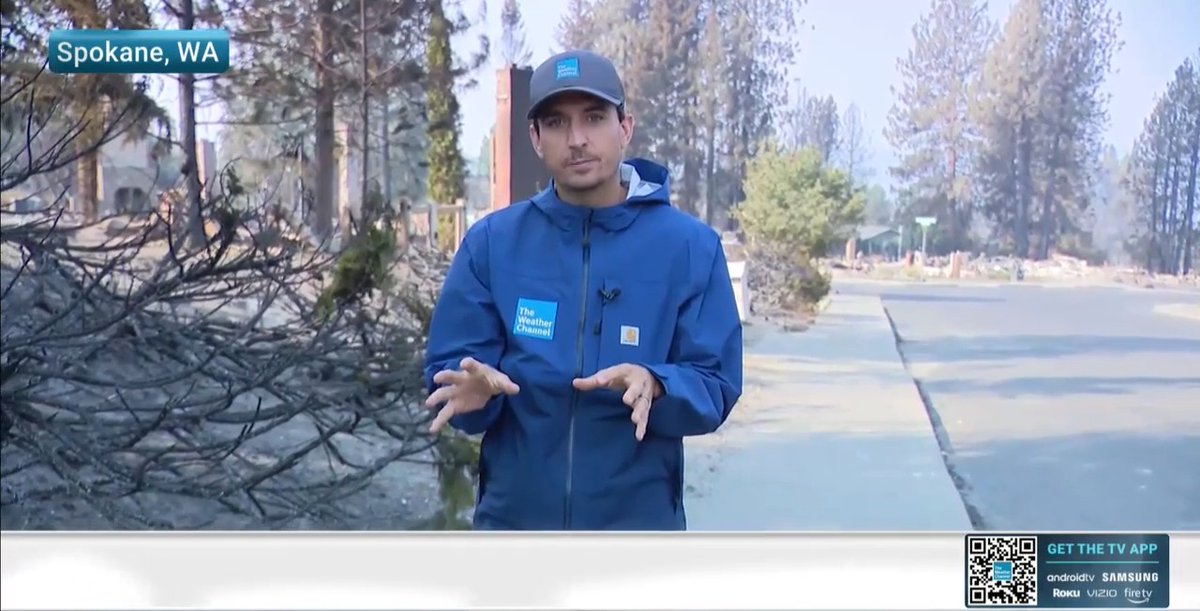 More than 700 structures have been destroyed in the Spokane area, yet this small, free library is still standing. Meteorologist Jordan Steele explains how unpredictable wildfire behavior works:
