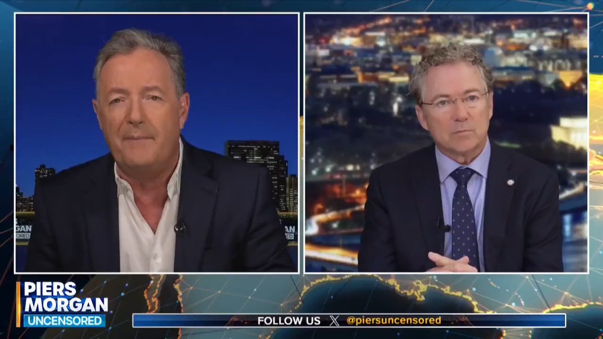 "That level of dishonesty doesn't deserve a reward, it deserves the truth..." Senator Rand Paul is asked by Piers Morgan whether Anthony Fauci should have been given complete immunity. Watch more 👇 📺 Piers Morgan | Rand Paul