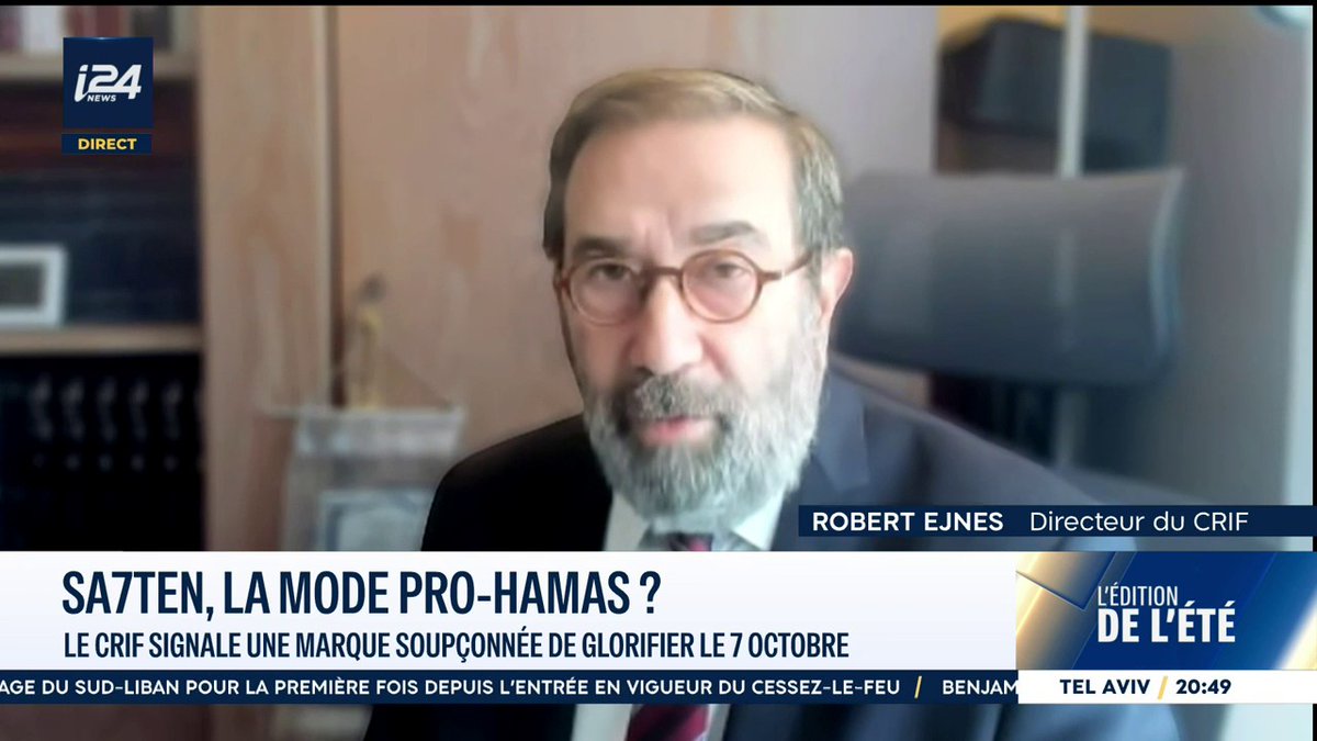💥💬 "L’orthographe compte : "SA710" renvoie clairement au samedi 7 octobre" Robert Ejnes, directeur du CRIF #LEditionDeLEte