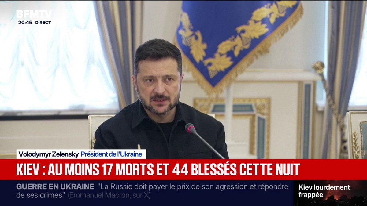 Guerre en Ukraine: "La Russie ne veut pas s'arrêter", assure Volodymyr Zelensky
