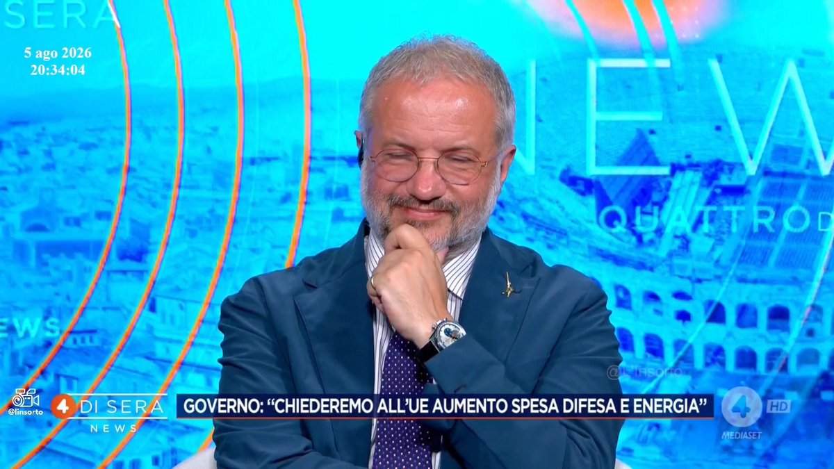 Claudio Borghi A. Aquilini Spese militari è quello che ha concesso U€ - Prezzo Carburanti - Rivalutazioni 05-08-2026