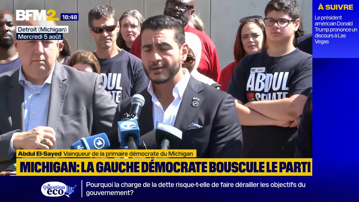 "Nous avons hâte de nous rassembler et de gagner en novembre", a déclaré le vainqueur de la primaire démocrate du Michigan, Abdul El-Sayed #BFM2