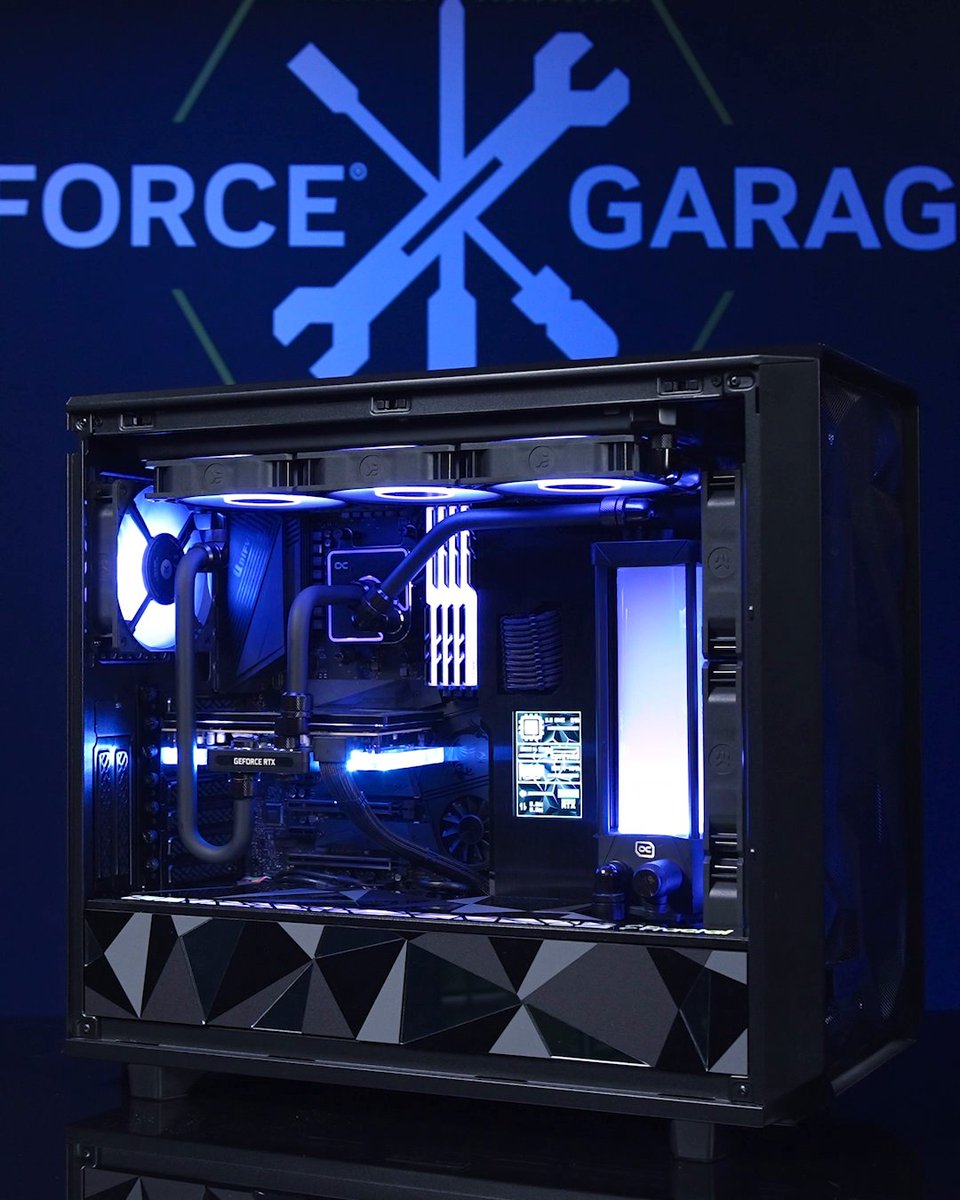 ⚠️ New GeForce Garage Build ⚠️ To celebrate QuakeCon 2026, we're spotlighting last year's grand champion 🏆. Garrison Novak's Meshify rig earned the top spot in the 2025 CaseMod Contest because of its ultra-clean aesthetic & polished finished. ⚒️: HeavyG Mods