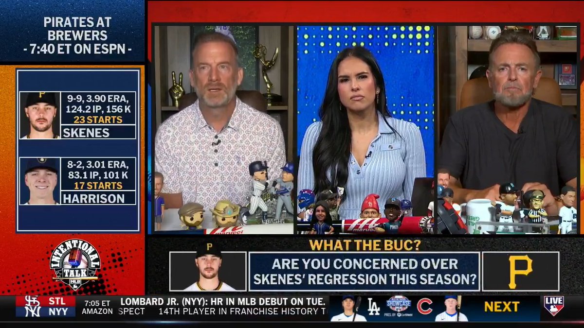 Paul Skenes in his first nine starts this season: 6-2, 1.98 ERA Skenes in his last 14 starts: 3-7, 5.18 ERA 😬 What's the concern level for the NL Cy Young winner's regression this season? Siera Santos | Kevin Millar | RyanDempster