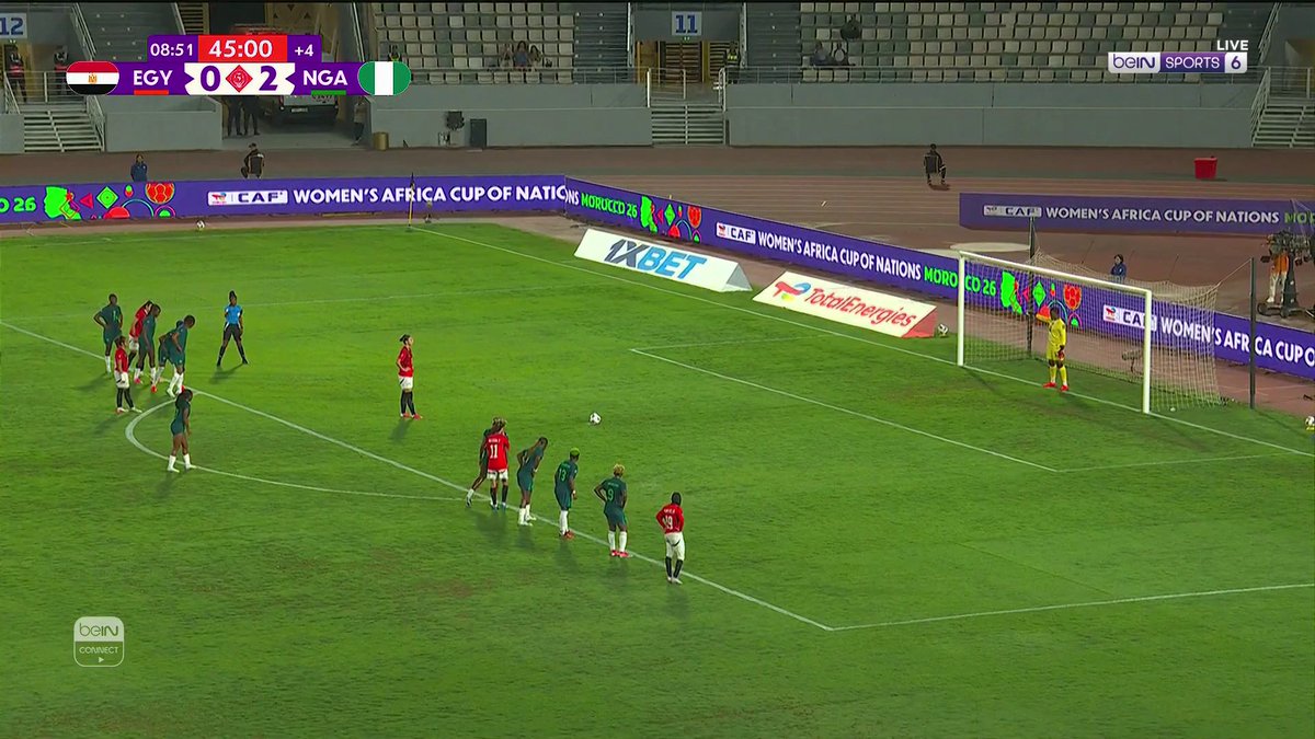 نادين غازي تقلّص الفارق لمنتخب مصر للسيدات أمام نيجيريا من ركلة جزاء ⚽🇪🇬