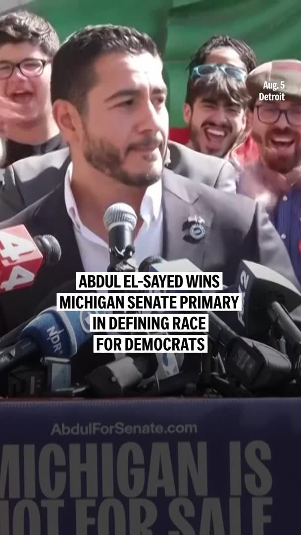 Michigan Democrats have chosen their Senate nominee after a race that became a test of where the Democratic Party is headed. Progressive candidate Abdul El-Sayed defeated moderate Rep. Haley Stevens in a primary that drew record-breaking turnout.