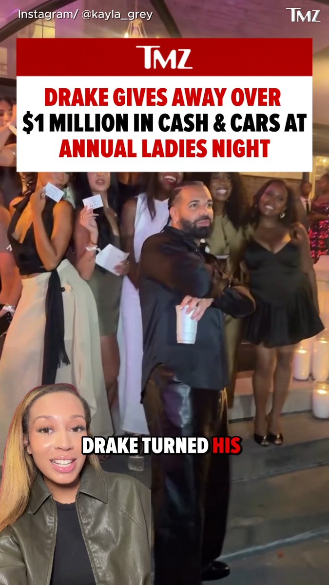 🤑 Drake went all out at his annual "Strong Women, Stronger Drinks" event ... surprising women with more than $1 million in cash, cars and other luxury prizes.