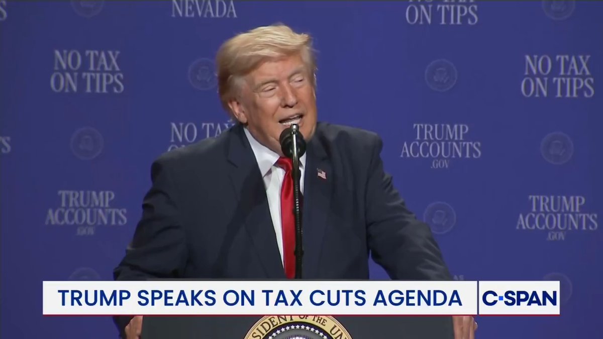 President Trump highlights U.S. economy and immigration policies: "More Americans are working in the United States right now, than any point in the history of our country."