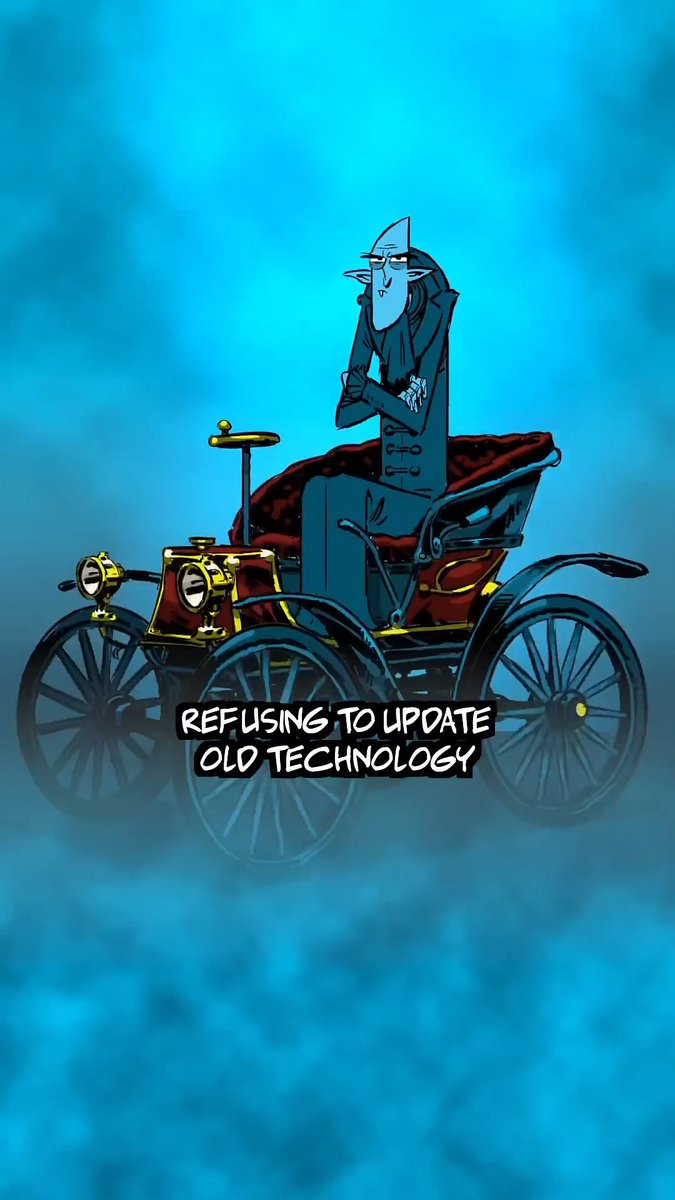 WHO ELSE KEEPS OLD SHIT JUST CAUSE “IT STILL WORKS” LIKE THIS VAMPIRE?
