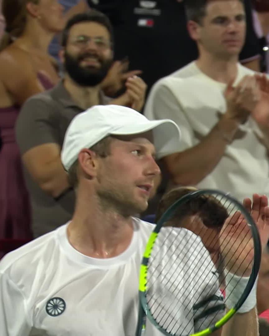 Signed off in style 😎 Van de Zandschulp gets past 4th seed Medvedev in straight sets! #NBO26