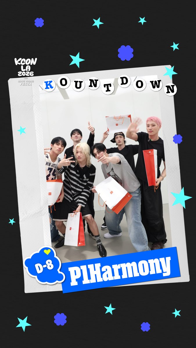 [#KCONLA2026] D-8 KOUNTDOWN 🎉 8 DAYS LEFT UNTIL KCON LA 2026! Ready to light up KLOVER'S SOUL CITY w/ #P1Harmony?🔥 - 𝐆𝐄𝐓 𝐘𝐎𝐔𝐑 𝐓𝐈𝐂𝐊𝐄𝐓 𝐍𝐎𝐖! 🎟️ 🔗Ticket Info - KCON LA 2026 AUG 14-16 Arena, LA Convention Center Let’s #KCON