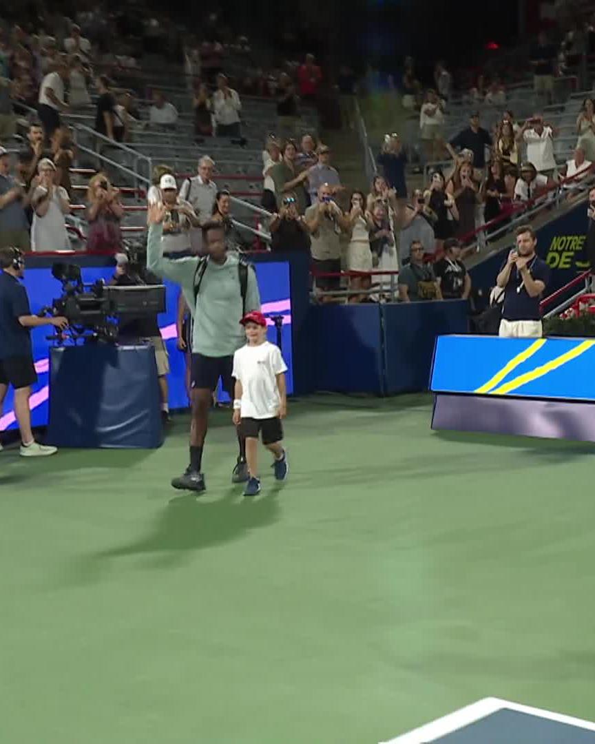 La Monf is on court in Montreal 🤩 Watch him take on Tien LIVE 👉
