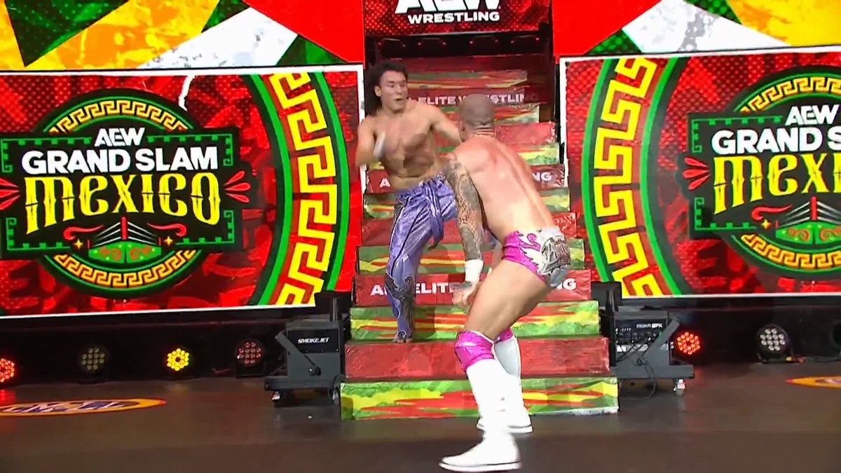 Huge risk by Speedball Mike Bailey pays off! Watch #GrandSlamMexico LIVE on TBS & HBO Max