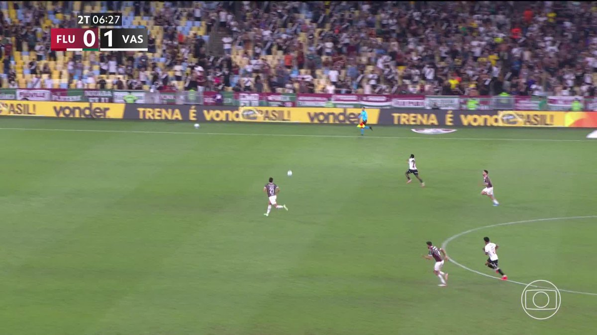 O segundo gol do Vasco! Brenner de novo! Fluminense 0x2 Vasco! 🎥 TV Globo | ge