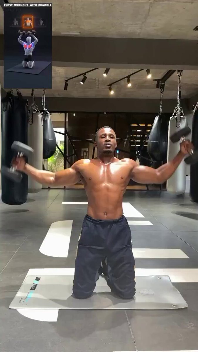 Got dumbbells at home? Here’s your go to chest work out.
