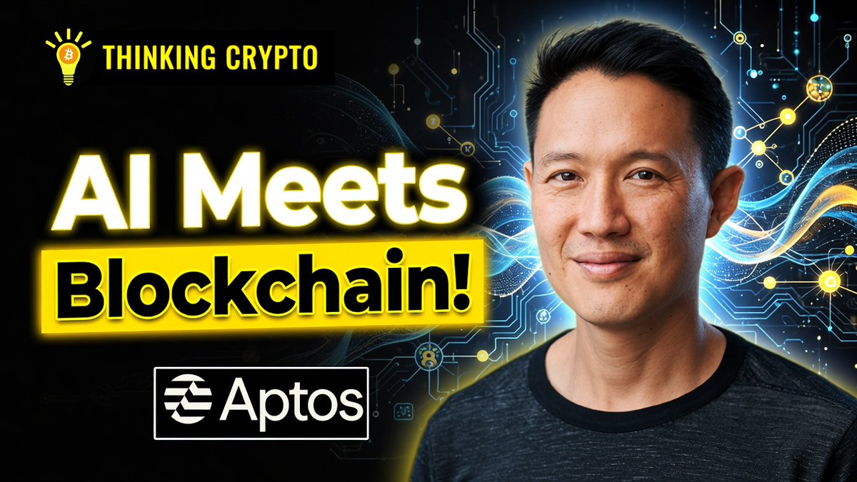 Fully onchain trading, AI, privacy features, MEV protection, quantum resistance, plus $50M+ to build for all of it. Aptos Labs' Co-founder &amp; CEO, avery.apt 🇺🇸, highlights the full stack for markets and machines thesis with Tony Edward (Thinking Crypto Podcast)'s Tony Edward. Watch the full episode 👇