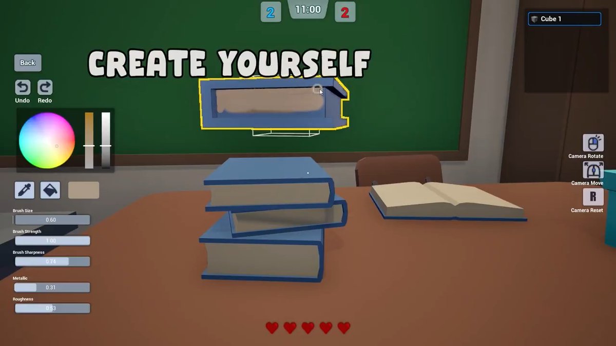 【NEXTめっちゃカメレオン爆誕】 『FAKE ME』 ・オンライン対戦型のかくれんぼゲーム ・隠れる側と探す側の2チームで対戦 ・隠れる側は3Dモデルを自作して擬態 ・色や大きさを変えて風景に溶け込む ・椅子や箱から建造物まで自由に制作可能 ・複数パーツを組み合わせた擬態も作れる ・探す側は怪しいオブジェクトを見破る ・制限時間内に全員発見すればシーカー勝利 ・キャラクターの見た目も自由に制作可能 ・自作モデルなので毎試合違う駆け引きに ・本物そっくりに隠れるのもネタ擬態もアリ ・3Dモデリング×かくれんぼが最大の特徴 ・現在開発中で近日登場予定