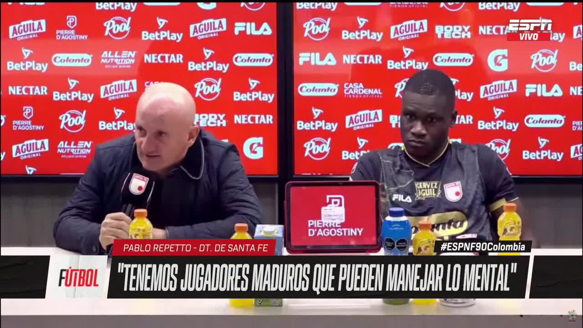 "Vamos POR TODO: Copa, liga y Sudamericana" La advertencia de Pablo Repetto antes del partido vs. River Plate โถ๏ธ No te pierdas #ESPNF90Colombia en el Plan Premium de #DisneyPlus