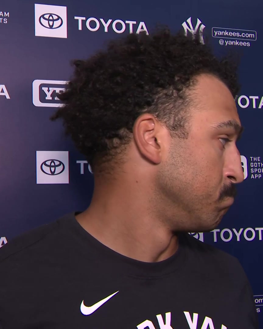 "We have the right guys in this clubhouse to really steer everybody straight" Trent Grisham talks about the Yankees' clubhouse leadership: