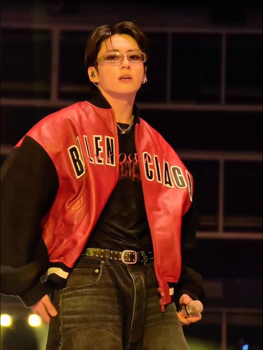 jungkook’s latest balenciaga look is so campus crush coded <3