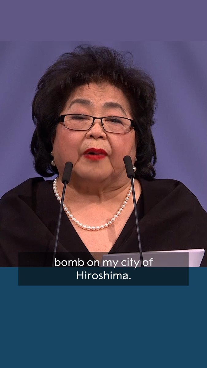 "I was just 13 years old when the United States dropped the first atomic bomb, on my city Hiroshima. I still vividly remember that morning." Today marks the 81st anniversary of the atomic bombing of the city of Hiroshima, Japan. Setsuko Thurlow was one of the Japanese city's survivors. In 2017 she jointly accepted the Nobel Peace Prize in Oslo on behalf of the International Campaign to Abolish Nuclear Weapons (ICAN). During the ceremony, she gave a harrowing and emotional account of the bomb that was dropped on Hiroshima. Both ICAN and 2024 Nobel Peace Prize laureate Nihon Hidankyo work tirelessly to achieve a world without nuclear weapons. Watch Thurlow's full Nobel Prize lecture: Warning: viewers may find the descriptions in this video disturbing.