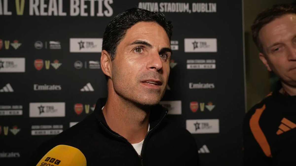 🗣️ "They are fuming, but this is good, that's what we need." Arsenal head coach Mikel Arteta reacts as his side were beaten 3-1 by Real Betis in a pre-season friendly in Dublin.