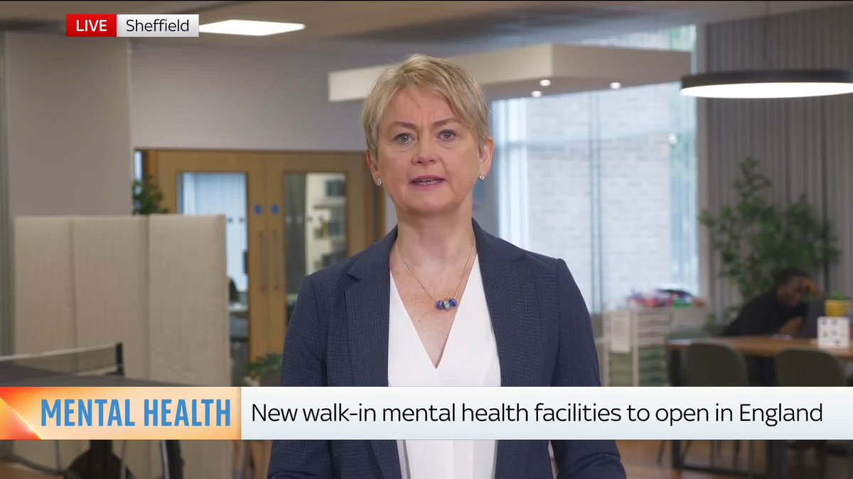 "This is a fundamental redesign of the way we deliver mental health services." Health Secretary Yvette Cooper speaks to Kamali Melbourne as the government announces plans for walk in mental health facilities that don't require referrals. 📺