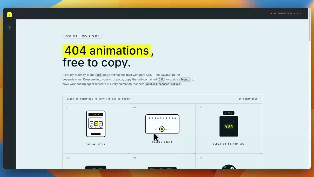 5 Open-source and free apps coders should know - Open-source 404 CSS animations with prompts - Create free Animated code screenshots - Free animated thinking orb components - Open-source user transitions - Open-source local PHP without Docker