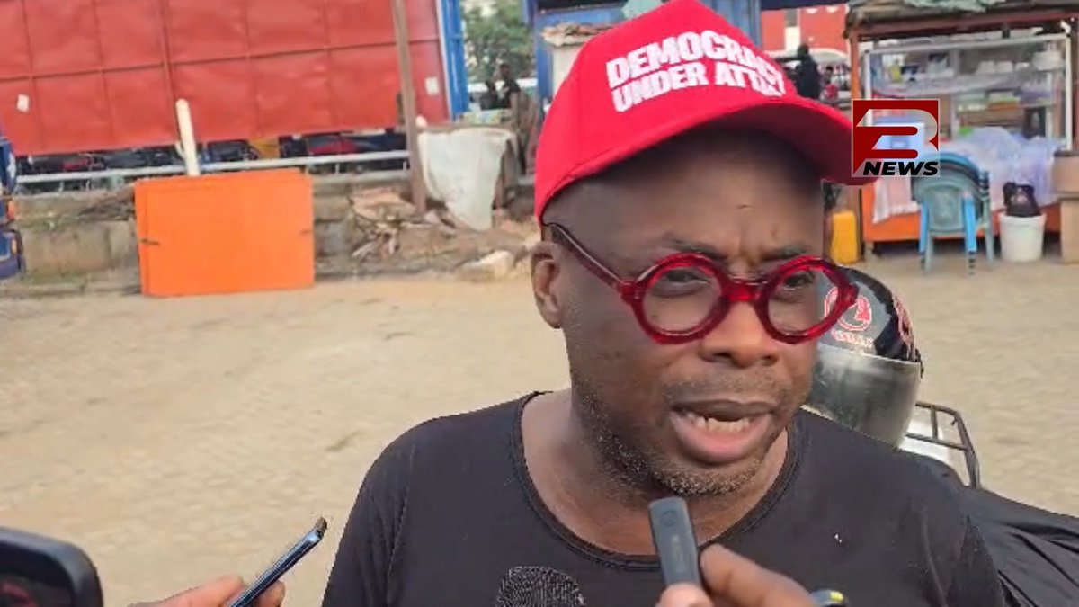 Media personality Paul Adom-Okyere, has been spotted among the protesters at the NPP’s ‘Democracy Under Attack’ demo currently underway. #3NewsGH #TV3GH