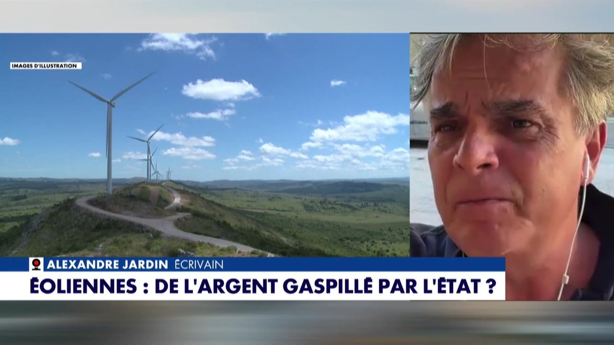 Éoliennes : "Derrière ces éoliennes, c'est des subventions. C'est des taxes qui tournent, c'est des milliards d'euros qu'on est en train de vous piquer chaque mois" déclare Alexandre Jardin #HDProsEte #Europe1