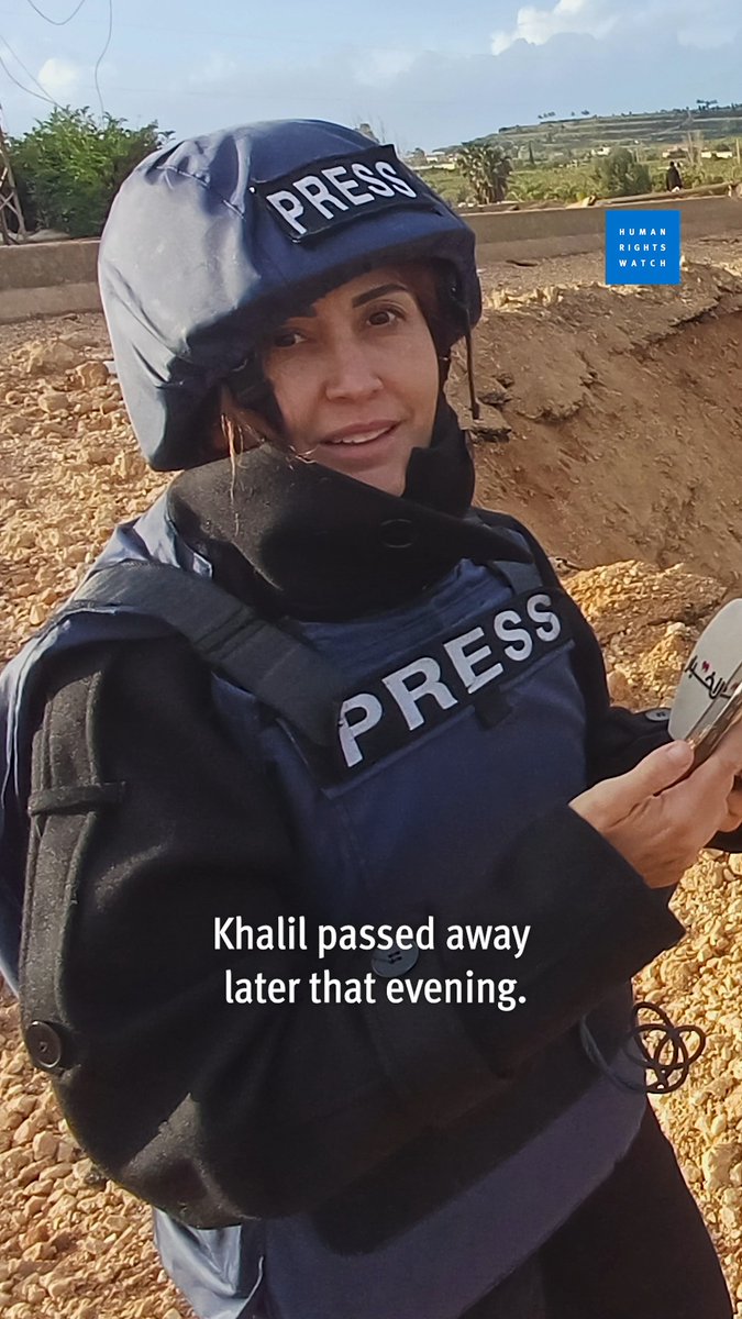 On April 22, 2026, Israeli military attacks in Lebanon killed journalist Amal Khalil and severely wounded journalist Zainab Faraj. The evidence indicates that the Israeli military knew or should have known that Khalil and Faraj were civilians, but subsequently targeted them, committing an apparent war crime. Read more: