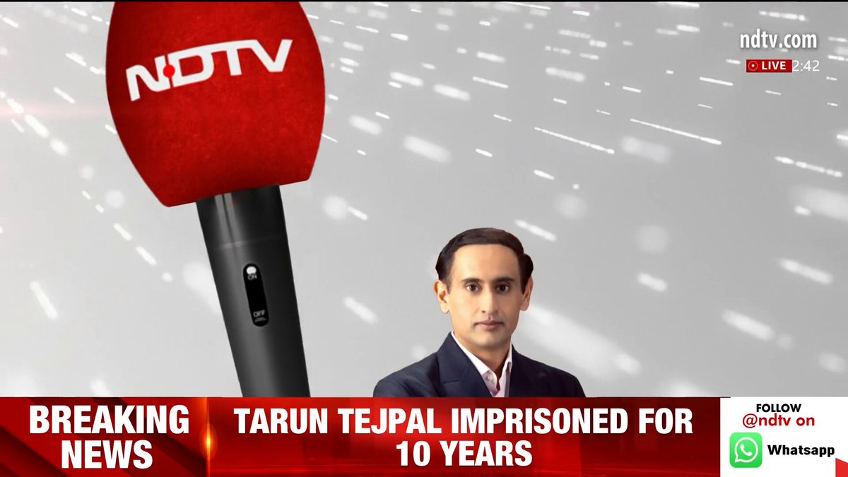 "I am a victim of political vendetta" : Tarun Tejpal on conviction in 2013 sexual assault case NDTV's Aditya Raj Kaul joins Divya Wadhwa with more details