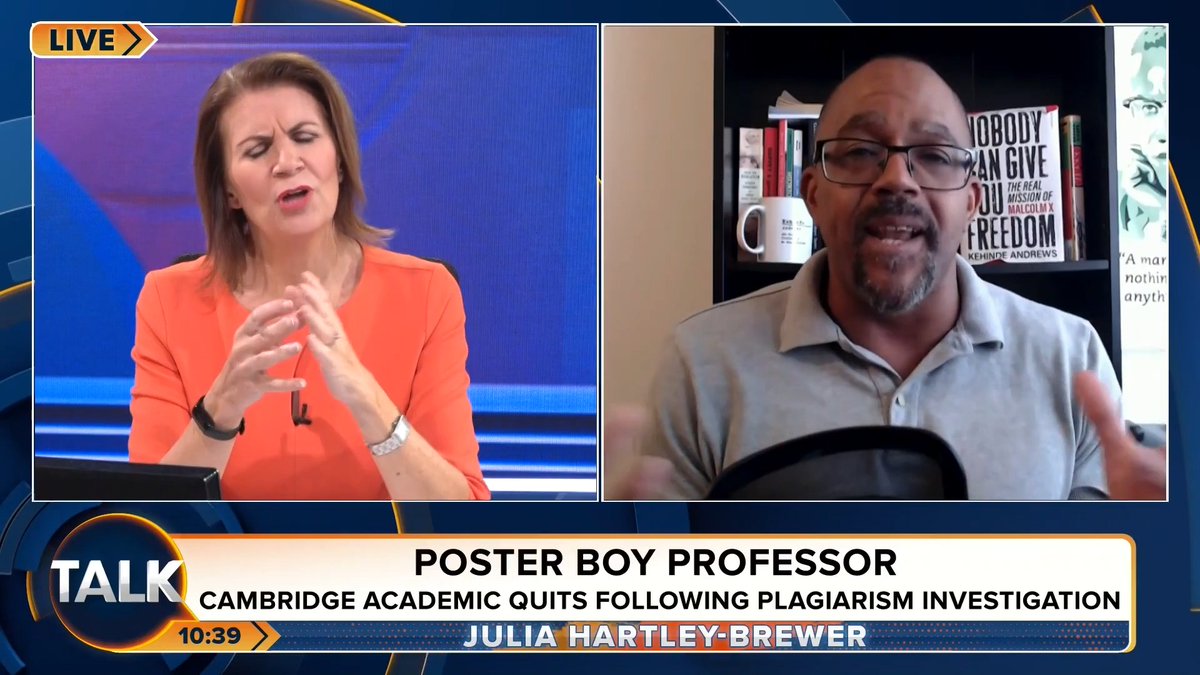 ๐จJulia Hartley-Brewer's explosive clash with academic Kehinde Andrews over the Professor Jason Arday scandal. Kehinde Andrews: "Why is this even a story? No other academic is getting this scrutiny... It's just to prove he is this DEI hire."