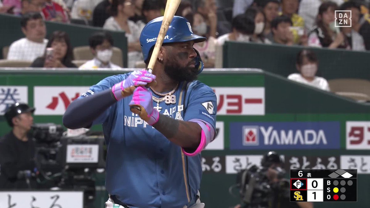 全ファンが期待していた レイエス 逆転の一発! 第24号ツーランホームラン! ⚾️ソフトバンク×日本ハム #lovefighters #だったらDAZN