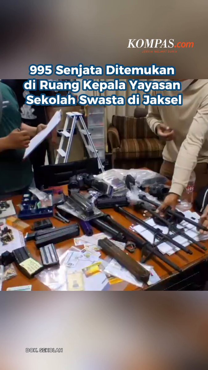 995 Senjata Api Ditemukan di Ruang Kepala Yayasan Sekolah Swasta di Jaksel Baca di