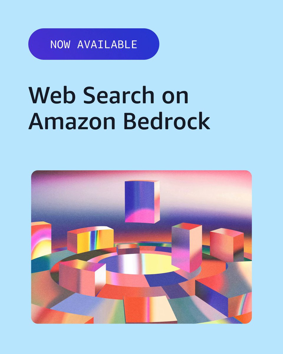 (1/3) Web search is now a native capability on Amazon Bedrock.