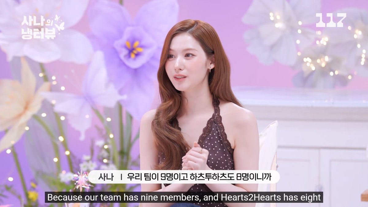 SANA said Hearts2Hearts reminds her of TWICE when they were younger and Jiwoo said H2H really loves and respects TWICE 🫶