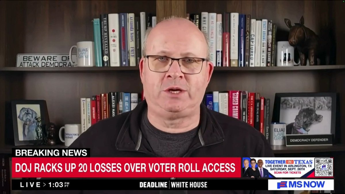 Trump’s DOJ wants it to seem “normal” that they’re using election monitors to target Democratic cities in key battleground states. It’s not. “They are trying to desensitize us,” Marc E. Elias says. Don’t fall for it. Help us fight back: