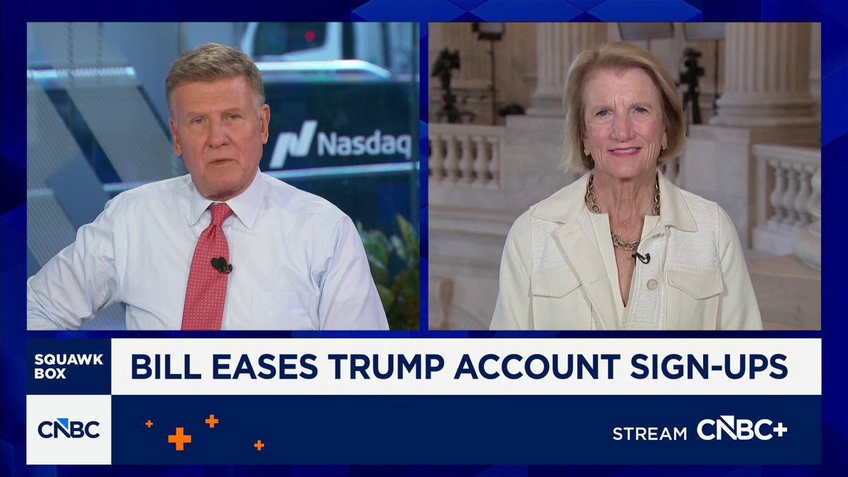 West Virginia's Shelley Moore Capito has helped introduce a bill to allow parents to sign newborns up for Trump Accounts at the hospital. "I don't want to see any family lose an opportunity to have an investment account for their child," she says.