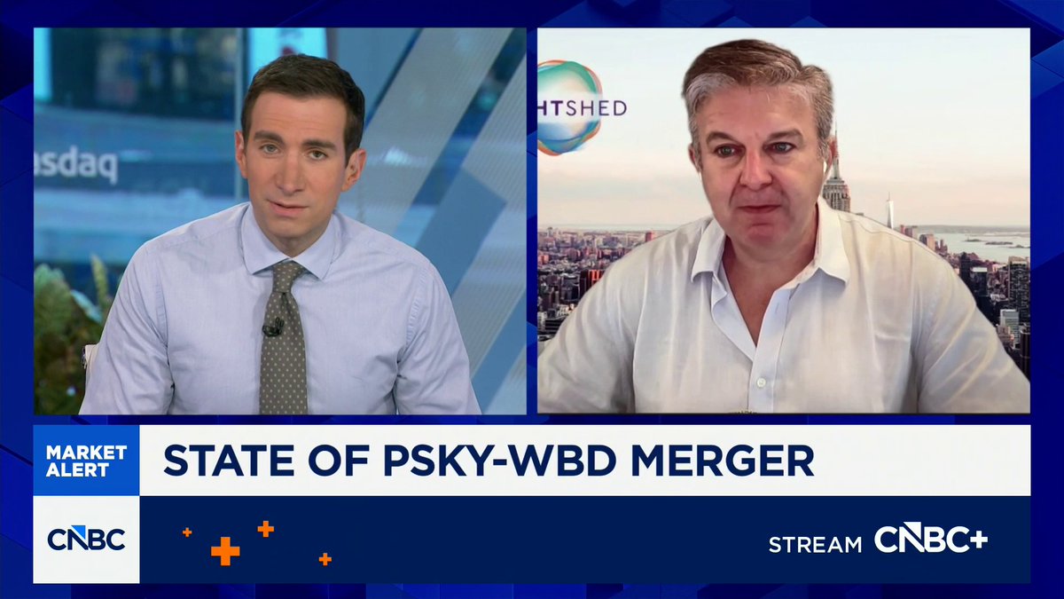 "David Ellison needs to come up with a solution of a structural remedy...that these AGs will accept, and there may be none," says Rich Greenfield, LightShed 🔦 about $PSKY's attempt to buy $WBD.
