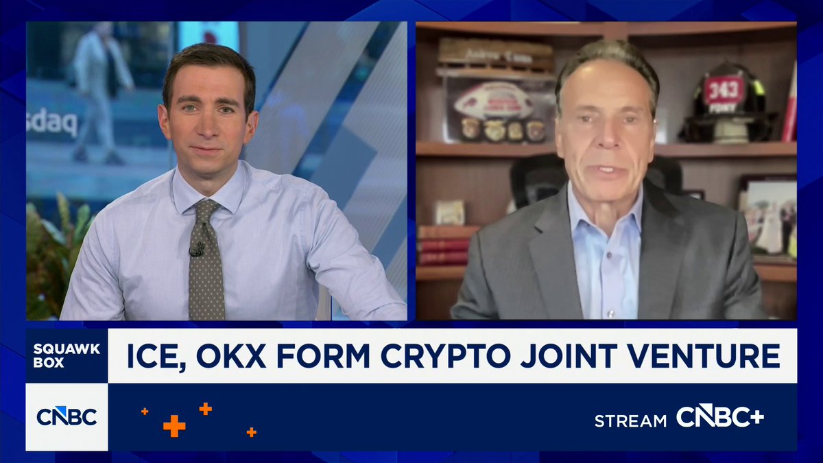 Former New York Governor Andrew Cuomo, a board member at crypto exchange OKX, calls for Congress to pass the CLARITY Act focused on regulating cryptocurrency. "The world is passing us by," he says.