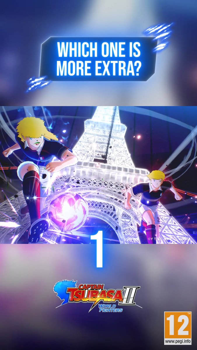 A 2D Eiffel Tower or the Natural Genius child's football magic? #CaptainTsubasa #WorldFighters
