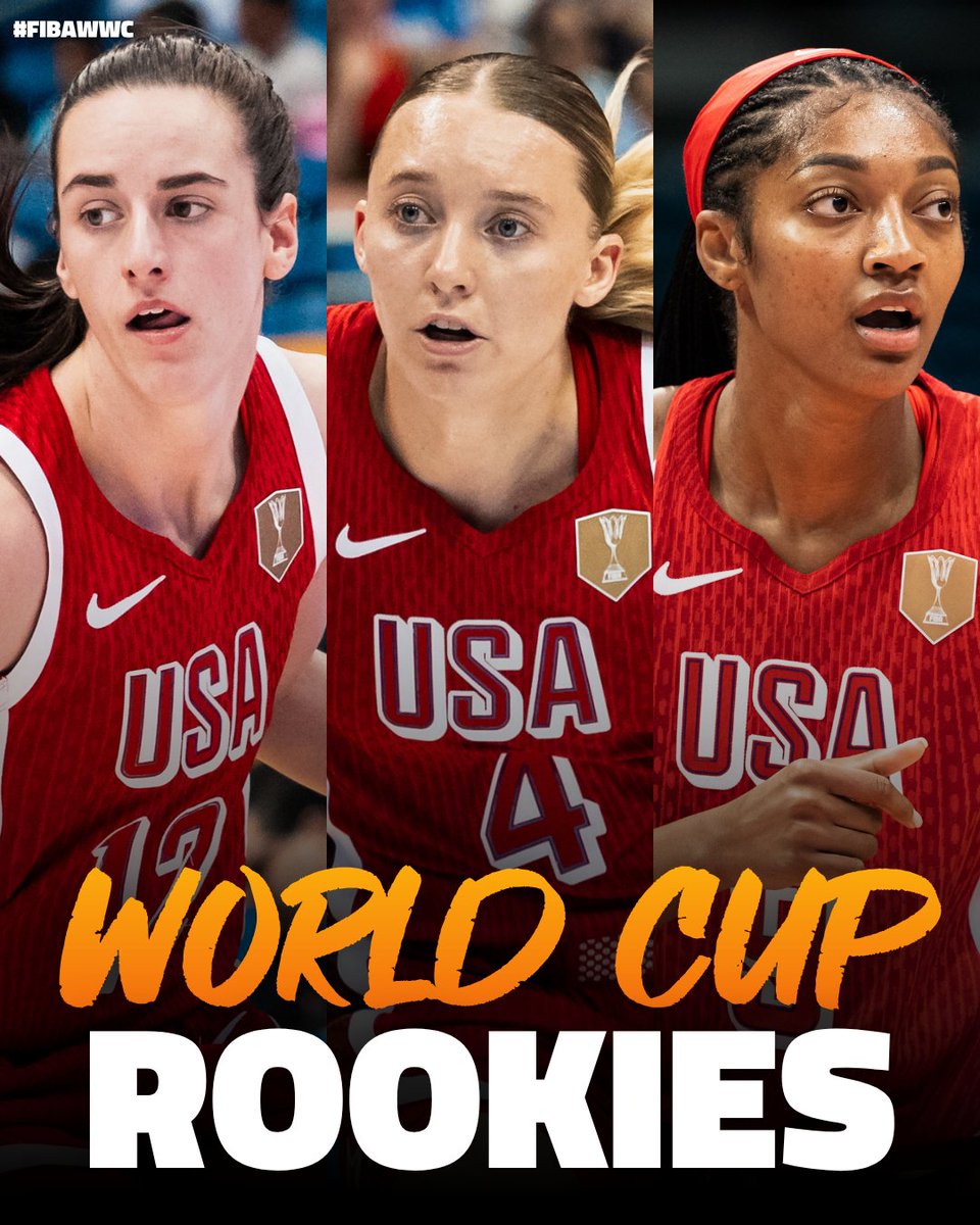 New generation of the guardians of the dynasty 👑🇺🇸 #FIBAWWC Caitlin Clark, Paige Bueckers, and Angel Reese are off to their first Women's World Cup assignments in September 🗓️