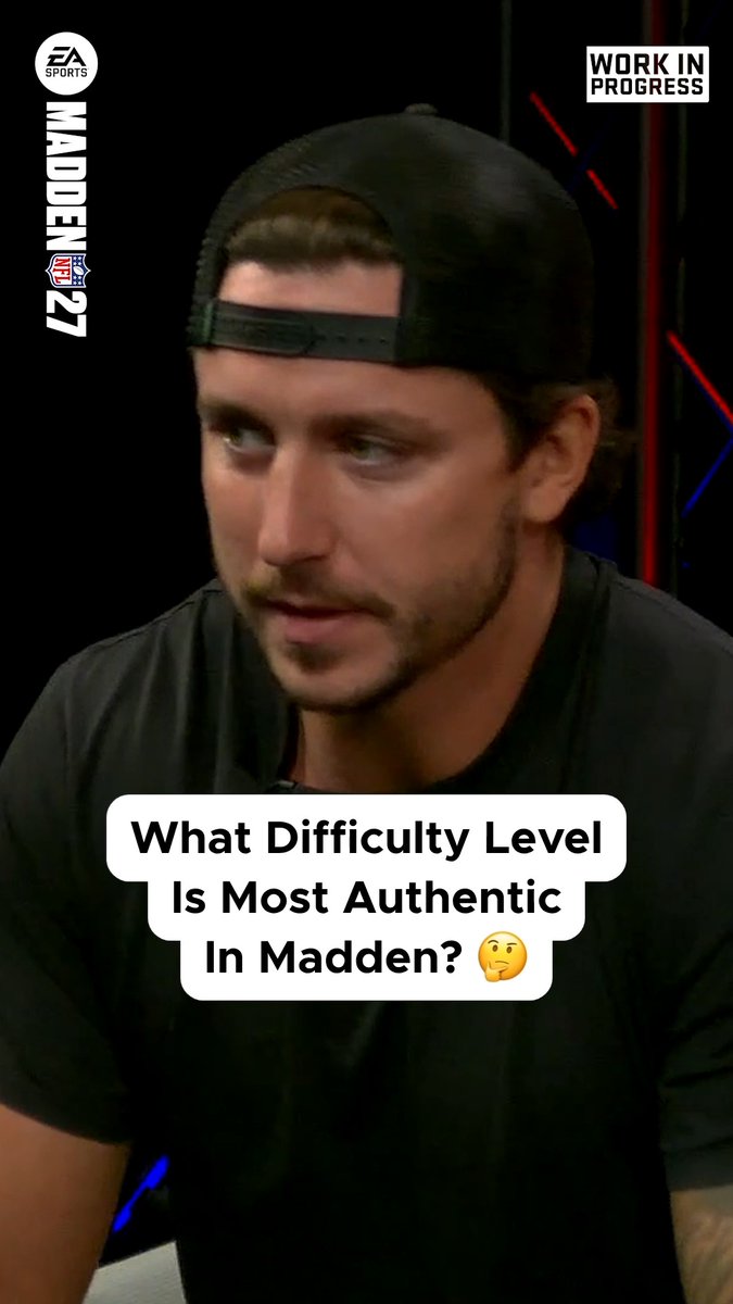 What's the ideal difficulty for #Madden27? (It's not All-Madden) #PresentedByEACreatorNetwork