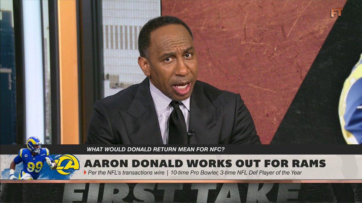 "What the hell we backtracking for?" 😭 Stephen A Smith weighs in on the Rams' Super Bowl chances with Myles Garrett and a potential Aaron Donald return 👀