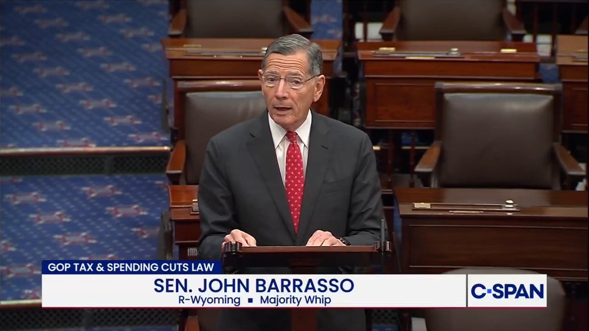 Majority Whip Sen. John Barrasso touts GOP tax and spending cuts and criticizes Democrats: "Democrats continue to think that they know how to spend your money better than you do. I think it's been a lifelong obsession with them."