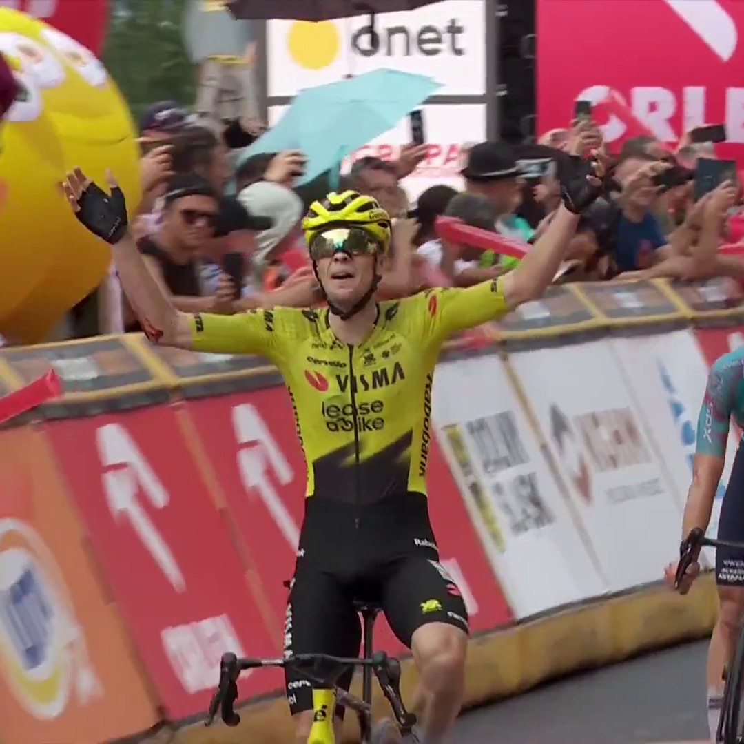 Sans trembler : Bart Lemmen résiste au retour de Christian Scaroni et lève les bras après avoir chuté sur la 4e étape du Tour de Pologne 🙌