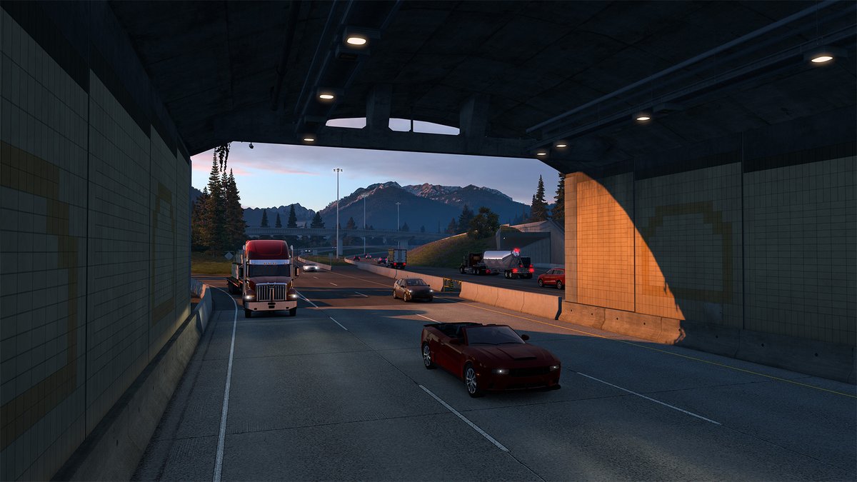 Rocky mountain passes. Iconic snow sheds. Impressive tunnels. 🏔️ Get ready to experience some of British Columbia's most memorable roads in the upcoming British Columbia DLC for American Truck Simulator. 🚛 See more at 👉