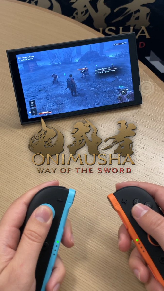 We tried in Onimusha: Way Of The Sword with Joy-Cons and let's just say some of it was interesting 👀