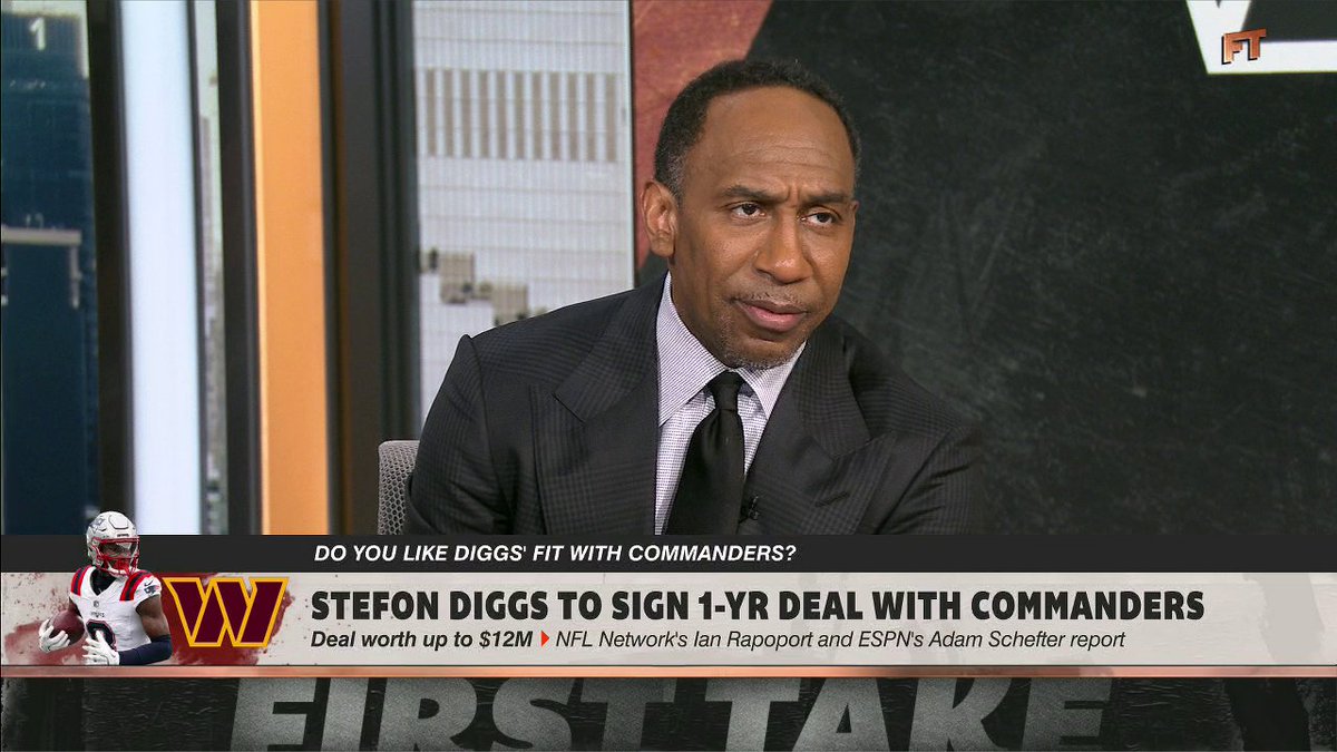 "I don't know what I'm going to get from Stefon Diggs." Stephen A Smith questions what Stefon Diggs can do for the Commanders this season 🤔